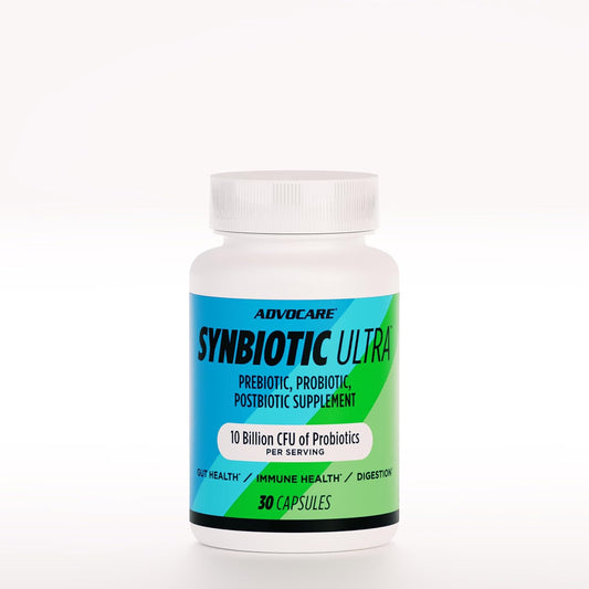 AdvoCare Synbiotic Ultra - Digestive & Gut Health Supplement - Offers Immune Support* - Includes Prebiotics, Probiotics & Postbiotics - 30 Capsules