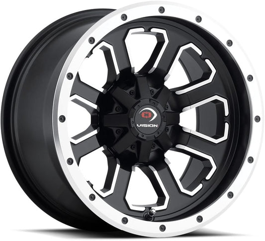 VISION ATV COMMANDER Wheels/Rims 14x7 inch 156 ET2.5 Matte Black Machined Face