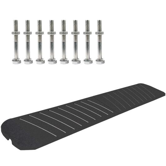 VEVOR Curb Ramp, 2 Pack Rubber Driveway Ramps, Heavy Duty 32000 lbs Weight Capacity Threshold Ramp, 2.6 inch High Curbside Bridge Ramps for Loading Dock Garage Sidewalk, Expandable Full Ramp Set GXBJTLYPDY247YN8BV0