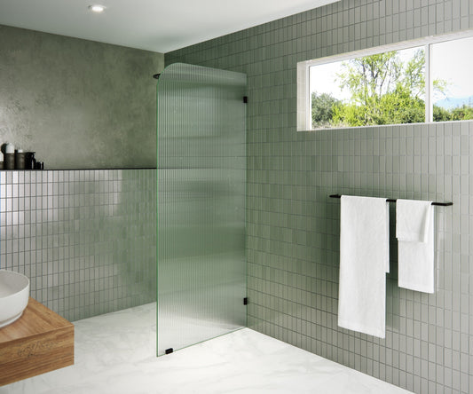 Glass Warehouse Aurora Oil Rubbed Bronze 32-in W x 78-in H Frameless Tempered Glass Fixed Shower door
