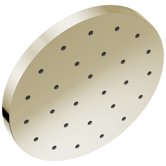 Delta Universal Showering Components 1.0 -Spray Lumicoat Polished Nickel 12-in Round Fixed High Pressure Shower Head 1.75 GPM