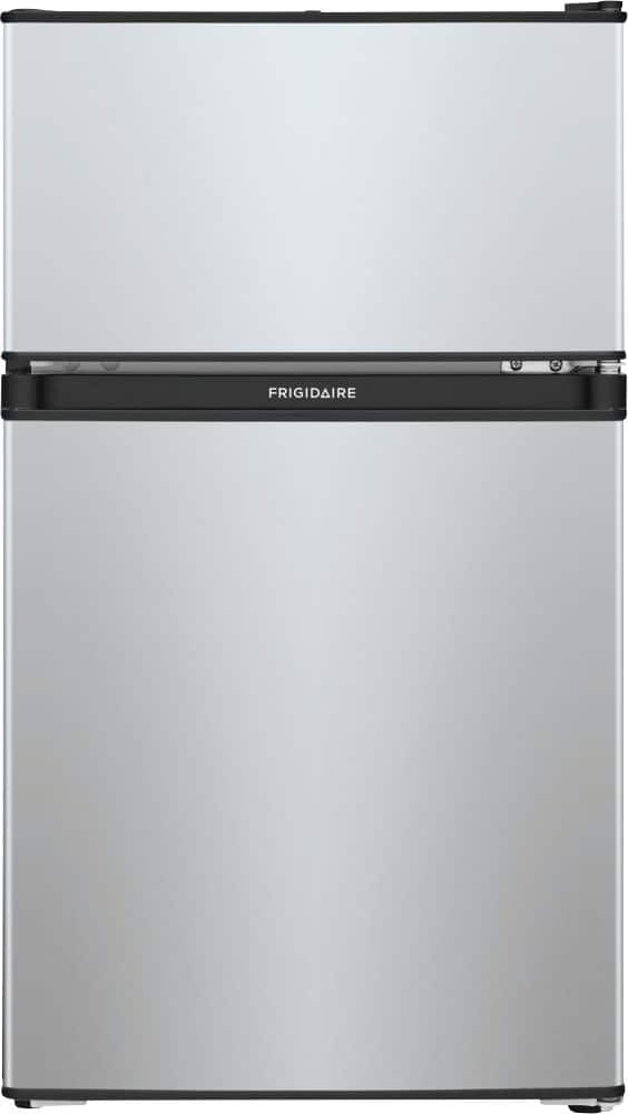 Frigidaire - 3.1 Cu. Ft. Mini Fridge with Built-In Freezer - Silver