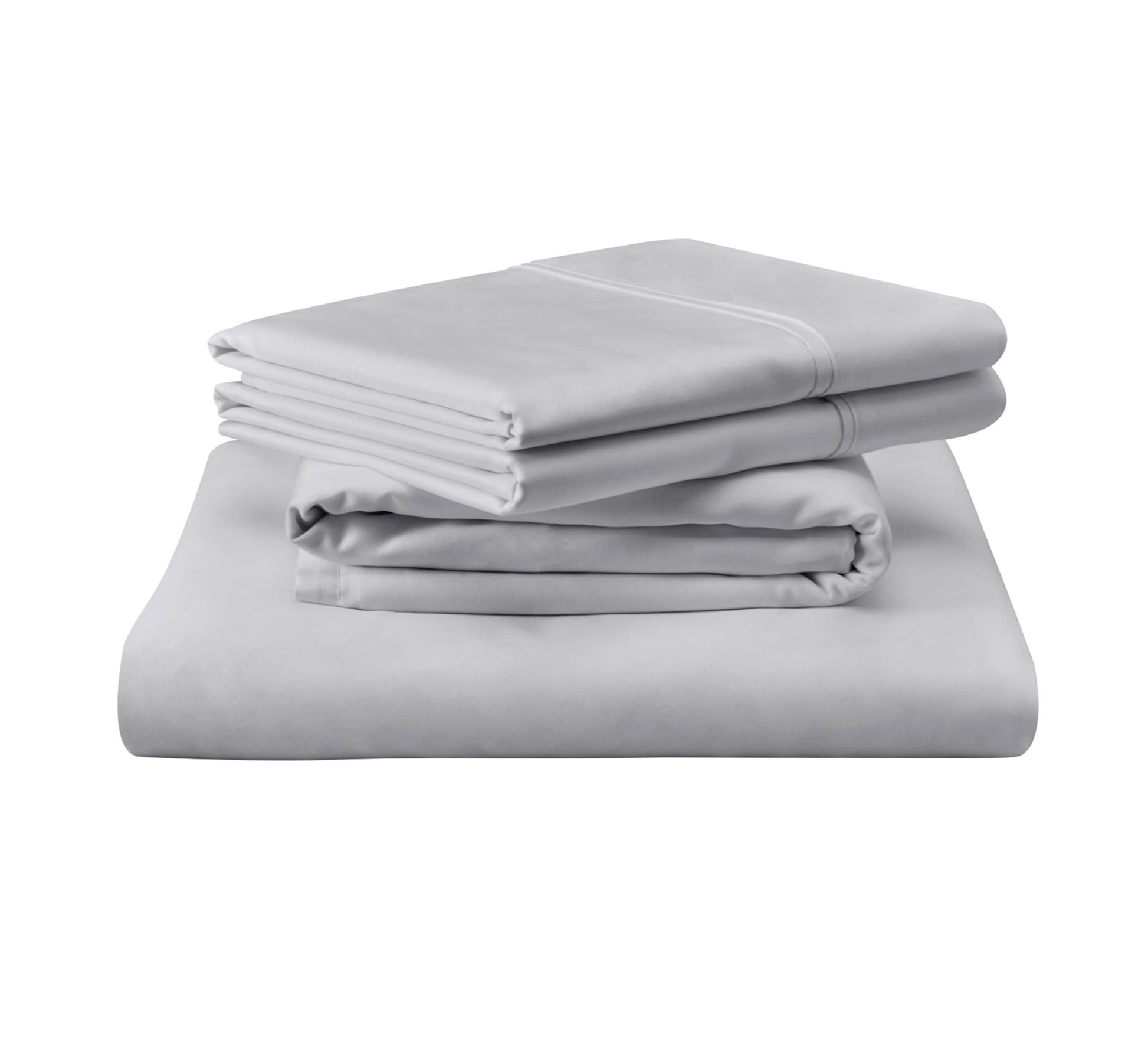 TEMPUR-PEDIC Split king 400 -Thread Count Egyptian cotton Silver Mist Bed Sheet Set