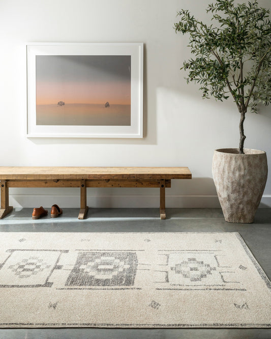 Livabliss Becki Owens Solana 8 x 10 (ft) Flatweave Pewter Rectangular Indoor Tribal Global Pet Friendly Area rug