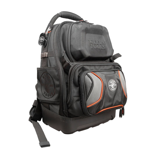 Klein Tools Tradesman Pro(TM) Tool Master Tool Bag Backpack Black Ballistic Nylon 13.5-in Zippered Backpack 55485