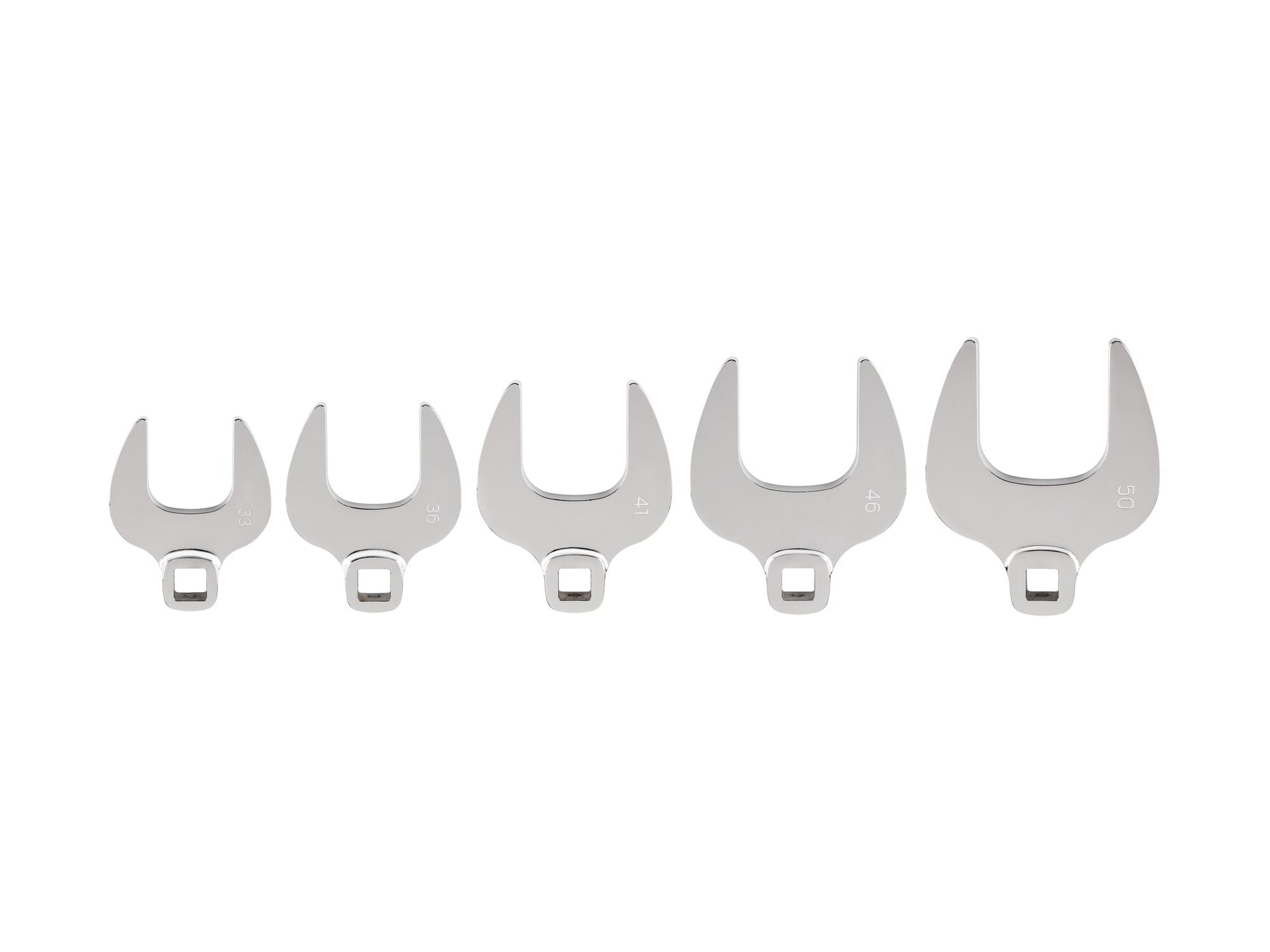 TEKTON 5-Piece Set Metric Crowfoot Open End Wrench WCF90505