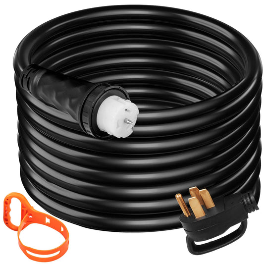 VEVOR 50 Amp Generator Cord 30-ft / 4-Prong Outdoor Stw Heavy Duty General Extension Cord FDJYCX30FTX50ACZ1V1