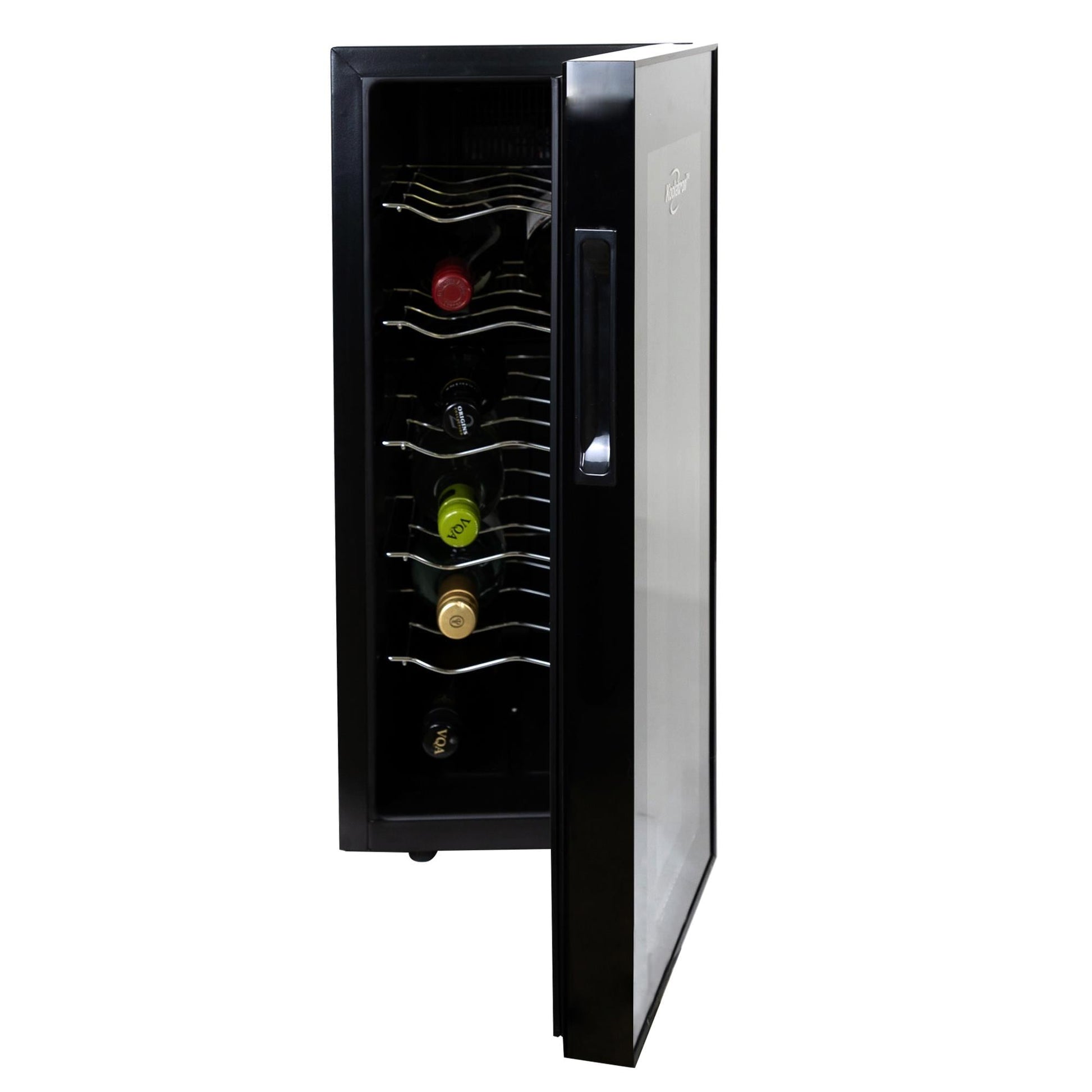 Koolatron 10-in W 12 -Bottles Black 12 Bottle Capacity Freestanding Indoor Wine Cooler