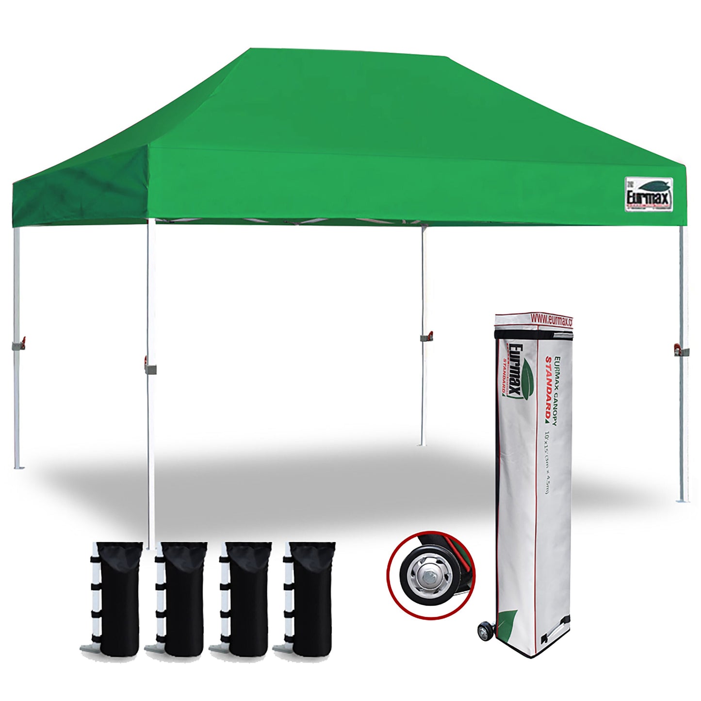 Eurmax 15-ft x 10-ft Rectangle KellyGreen Pop-up canopy