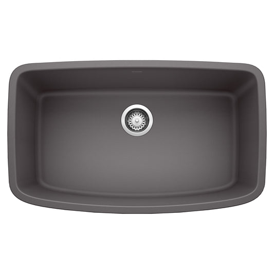 BLANCO Valea Silgranit Undermount 32-in x 19-in Granite Single bowl Kitchen Sink