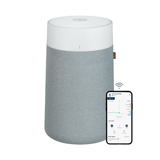 Blueair Blue Pure Max 4-Speed Smart White HEPA Air Purifier ENERGY STAR (Covers: 219-sq ft) 110057