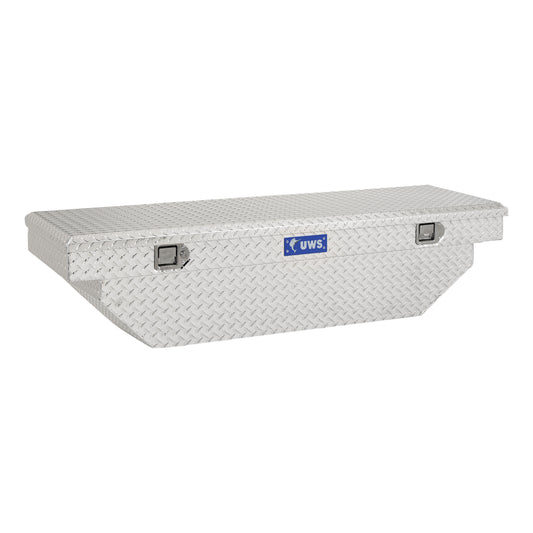 UWS 60.875-in x 20-in x 14.75-in Bright Aluminum Crossover Truck Tool Box EC10171