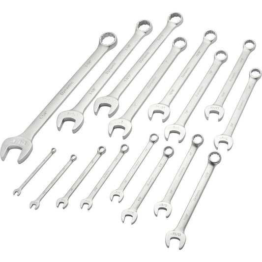 Dynamic 16-Piece Set 12-point (Sae) Standard Combination Wrench Includes Soft Case D074221