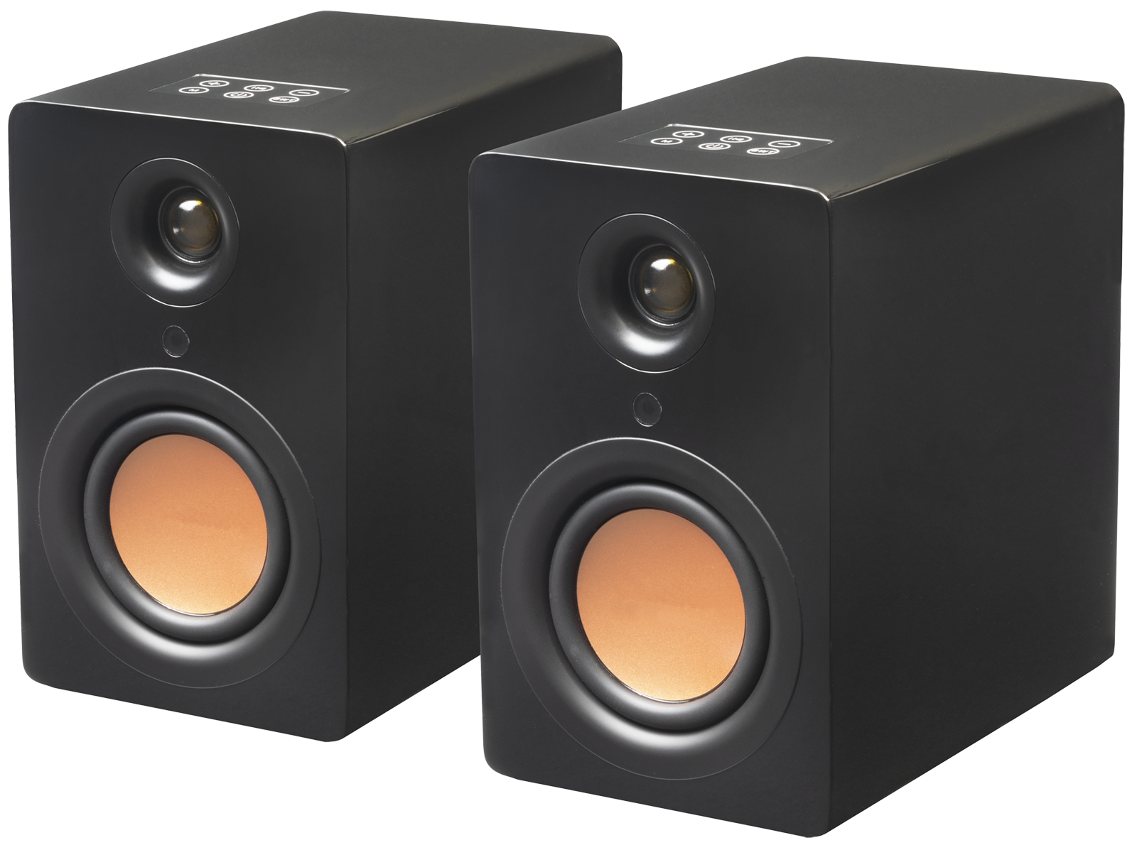 Mitchell Acoustics 5.9-in 100-Watt Set of 2 Bluetooth Compatibility Indoor Bookshelf Speaker USTREAMONEBK