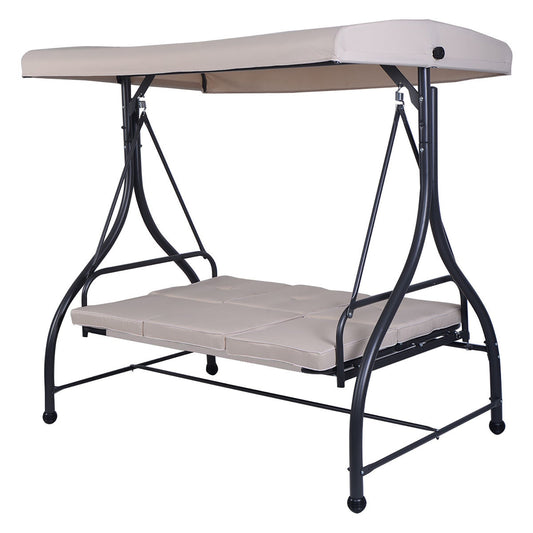 Forclover Porch Swing Beige Porch Swing Canopy