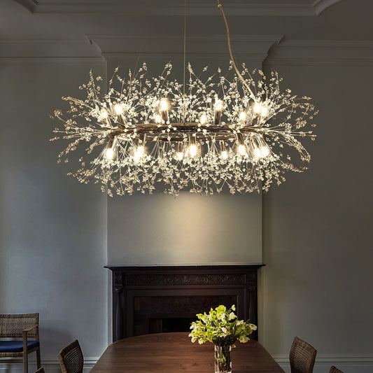 EDISLIVE 20 -Light Chrome Modern/contemporary For Use in Bedrooms, Dining Rooms, Foyers, Kitchens, Living Rooms Chandelier