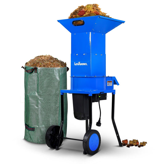 Landworks Heavy Duty Electric Leaf Mulcher 15-Amp 1-in Electric Leaf Mulcher GUO049