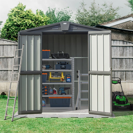 Topcraft 6-ft x 3-ft Galvanized steel Metal Storage Shed