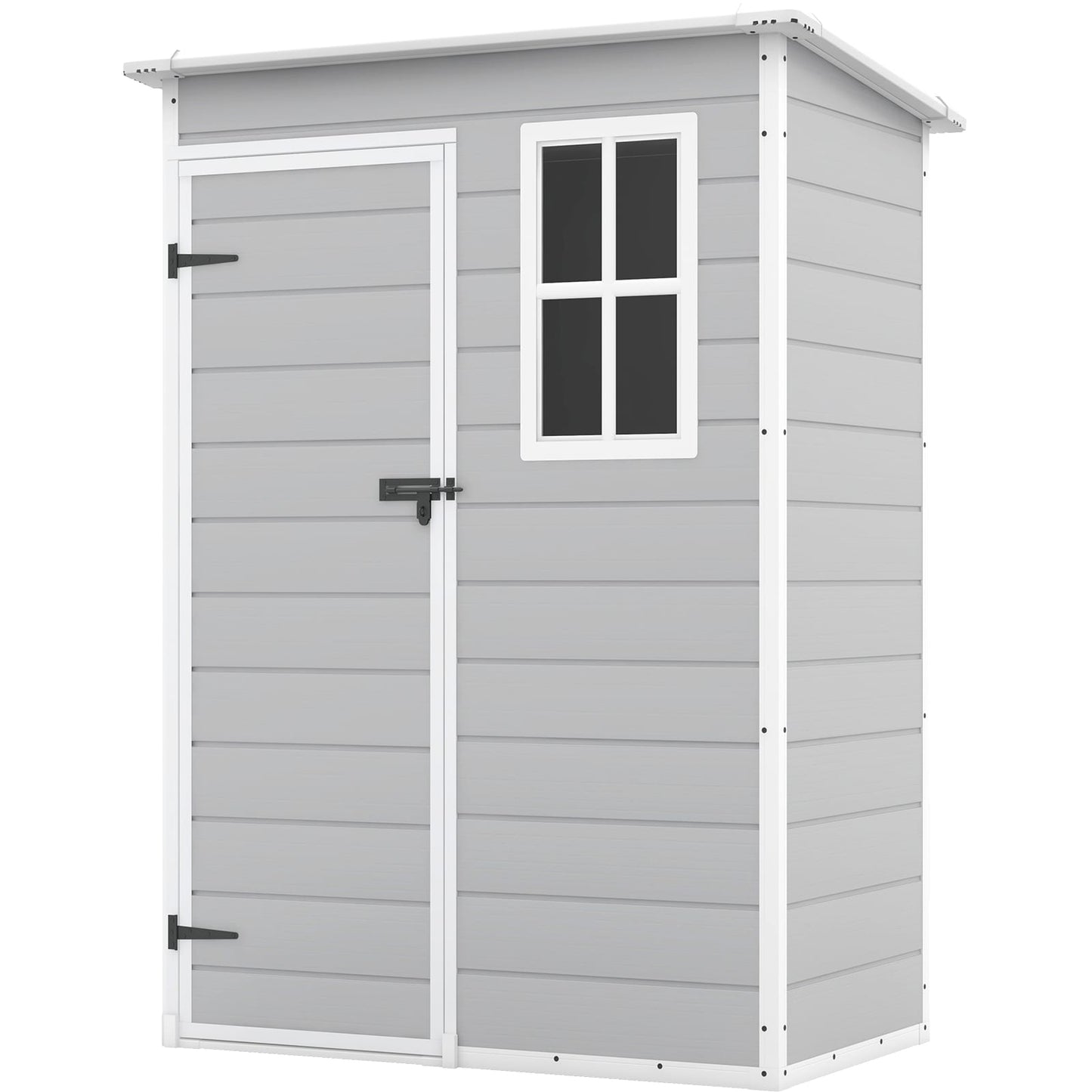 Patiowell 5-ft x 3-ft Gray Lean-to Resin Storage Shed (Floor Included)