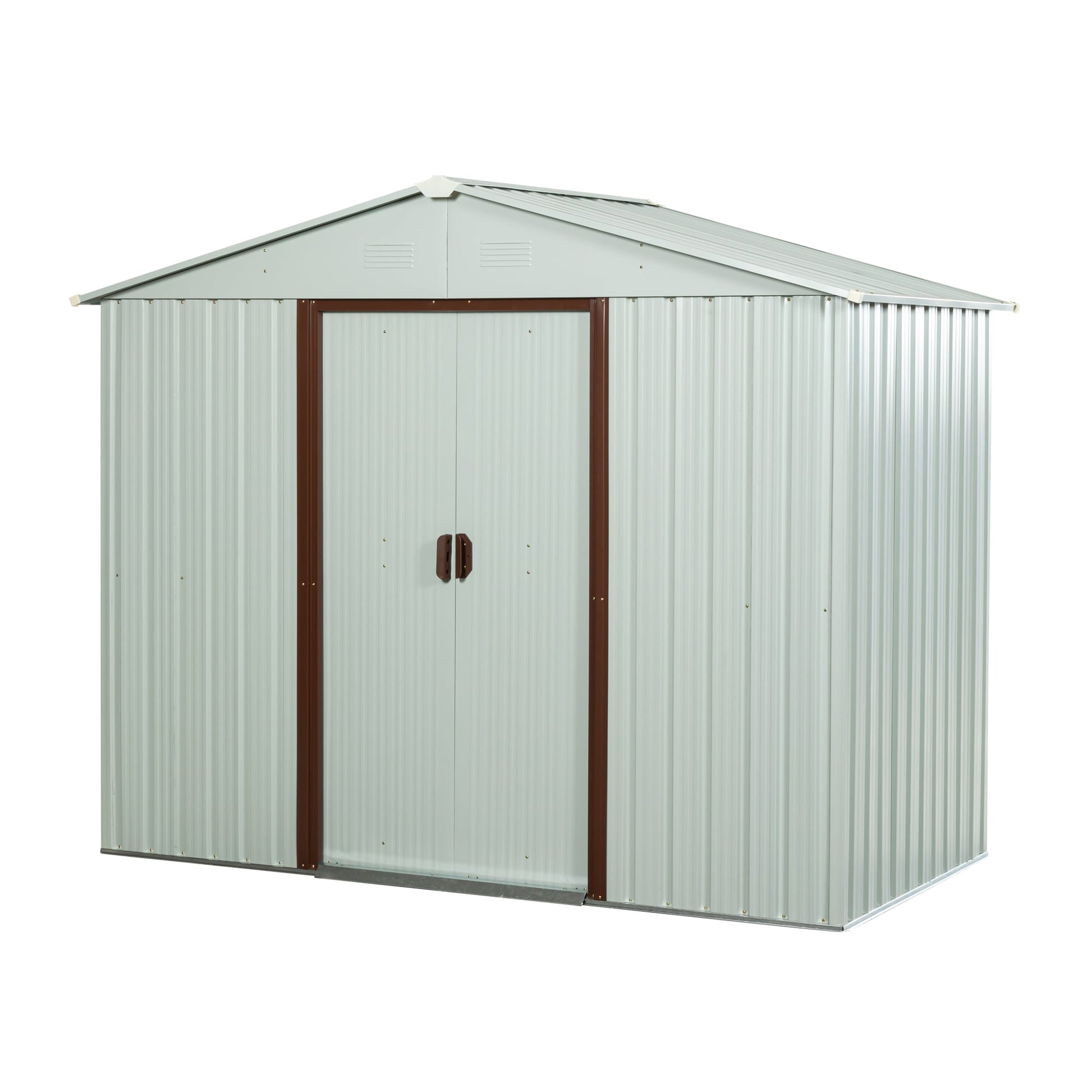 Maocao Hoom 7.41-ft x 3.9-ft Galvanized steel Metal Storage Shed