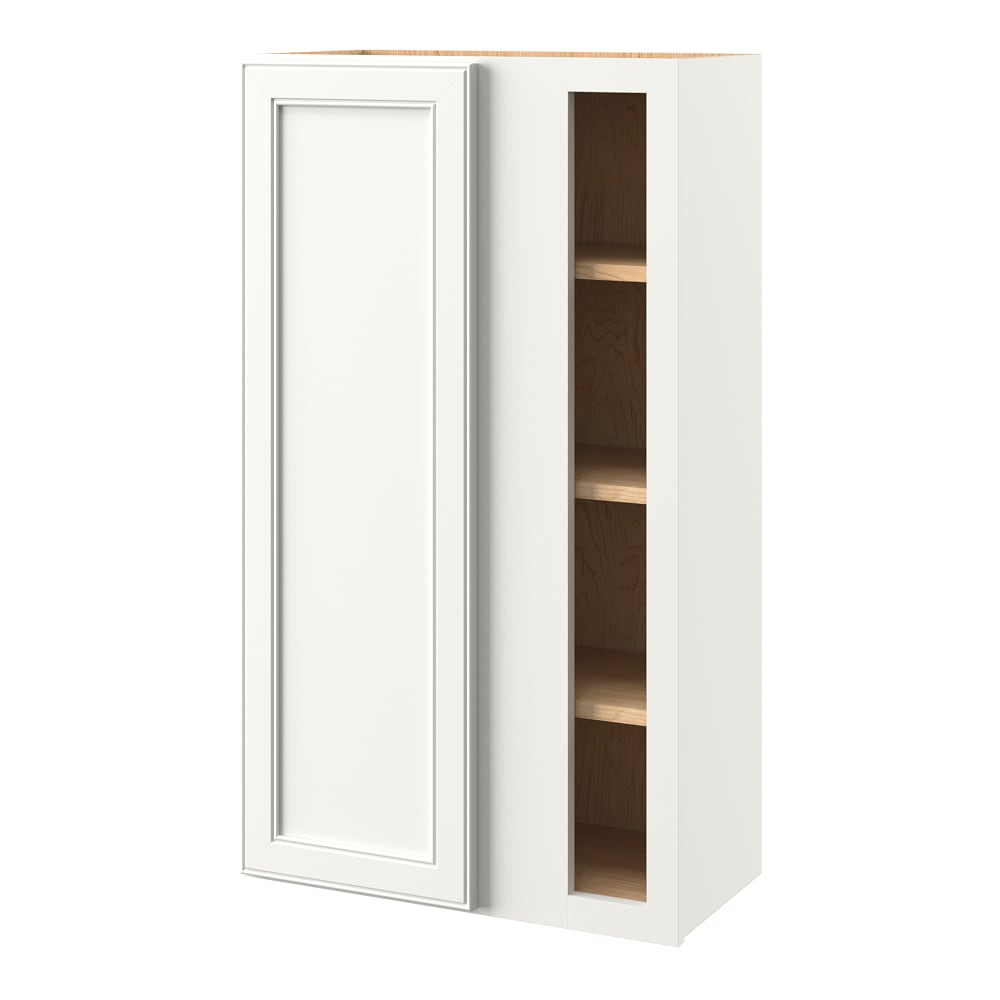 allen + roth McKeller 24-in W x 39-in H x 12-in D Linen Blind Corner wall Fully assembled Cabinet Flat Panel
