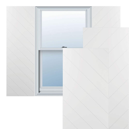 Ekena Millwork 12-in W x 69-in H Unfinished Paintable/Stainable Flat panel Exterior Shutters ( 2 -Pack )