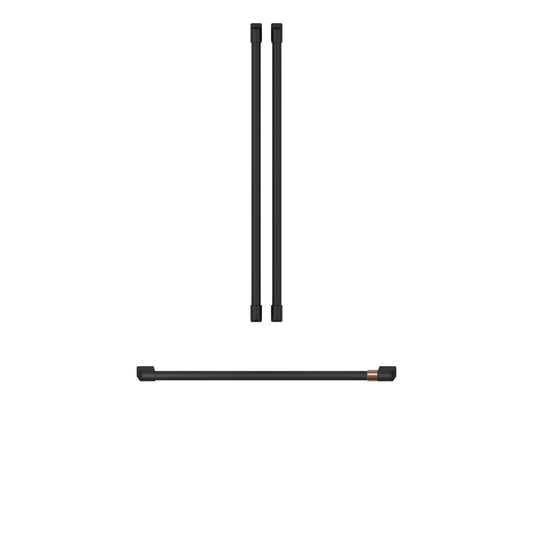 Cafe French Door Refrigerator 3 Piece Handle Kit- Flat Black