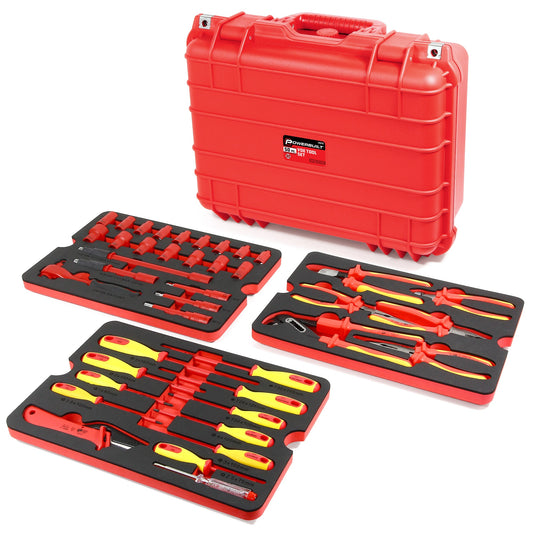 Powerbuilt 50 -Piece Metric Mechanics Tool Set with Hard Case