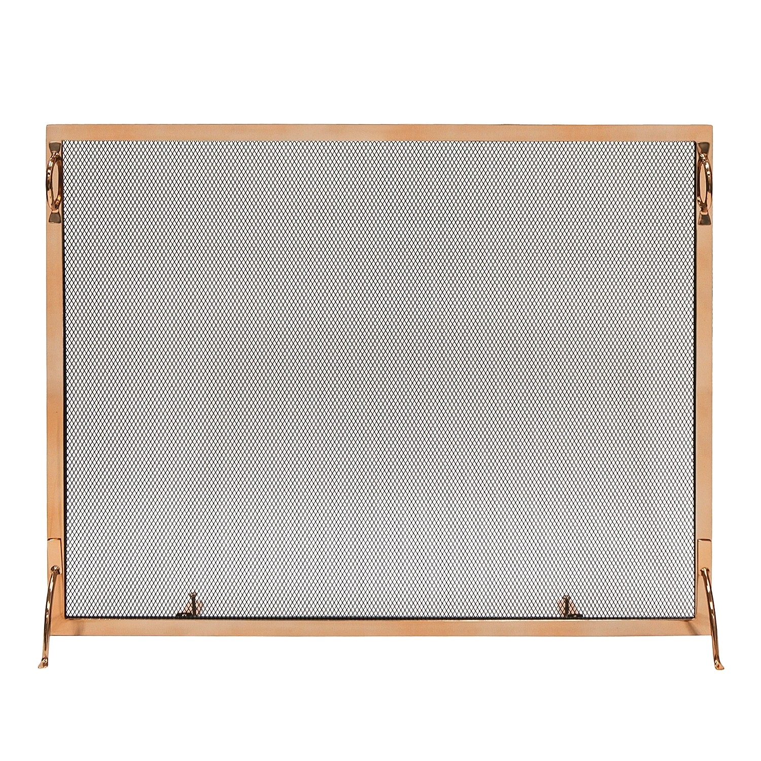 Minuteman International 8-in Copper Iron 1-Panel Flat Fireplace Screen SSM-3830CP