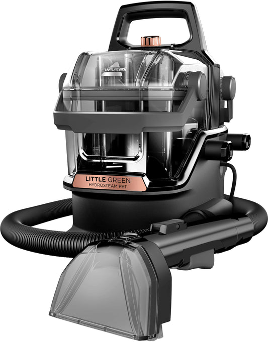 BISSELL - Little Green HydroSteam Pet Corded Portable Deep Cleaner - Titanium with Copper Harbor accents