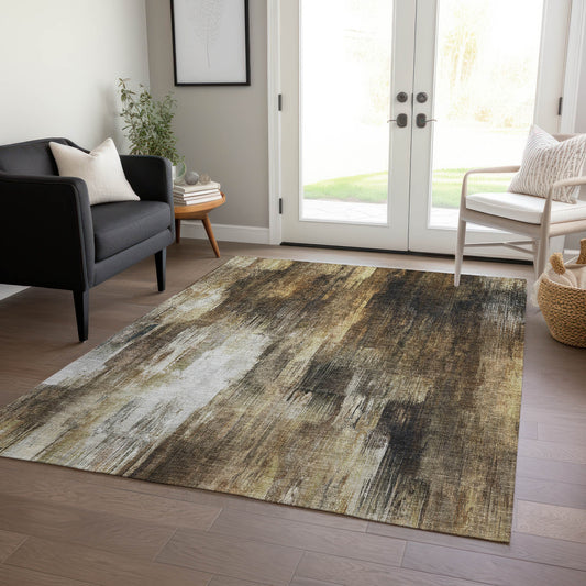 Addison Rugs Chantille ACN567CH 10 x 14 (ft) Chocolate Rectangular Indoor/Outdoor Machine washable Area rug