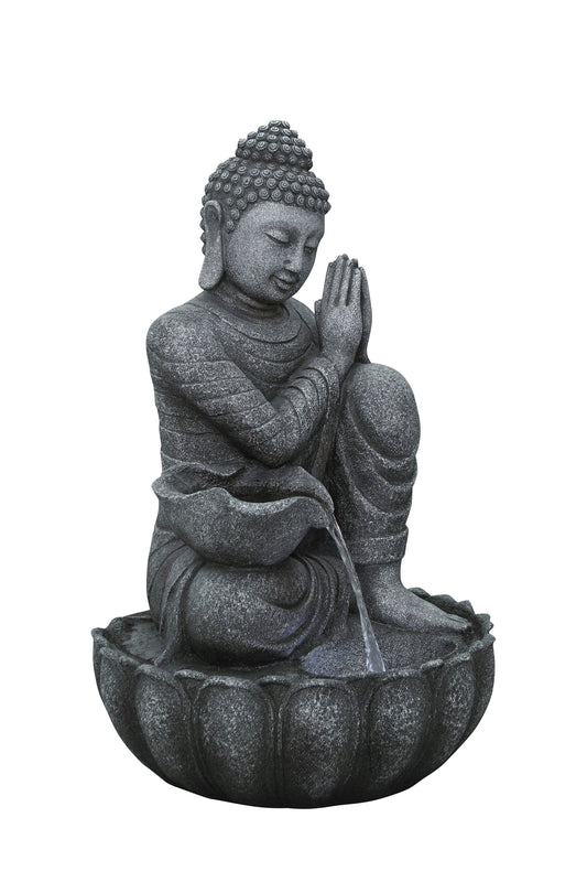 Hi-Line Gift 32.28-Inches H Resin Water Outdoor Fountain Statue Pump Included