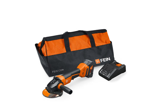 FEIN CCG 18-125-10 PD AS 5-in 18-volt Paddle Switch Brushless Cordless Angle Grinder (Charger Included and 1-Battery) 71220462120