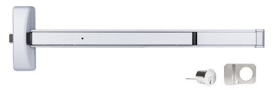 BRINKS COMMERCIAL Industrial Duty 32-in Aluminum Universal Reversible Rim Exit Device BC40010