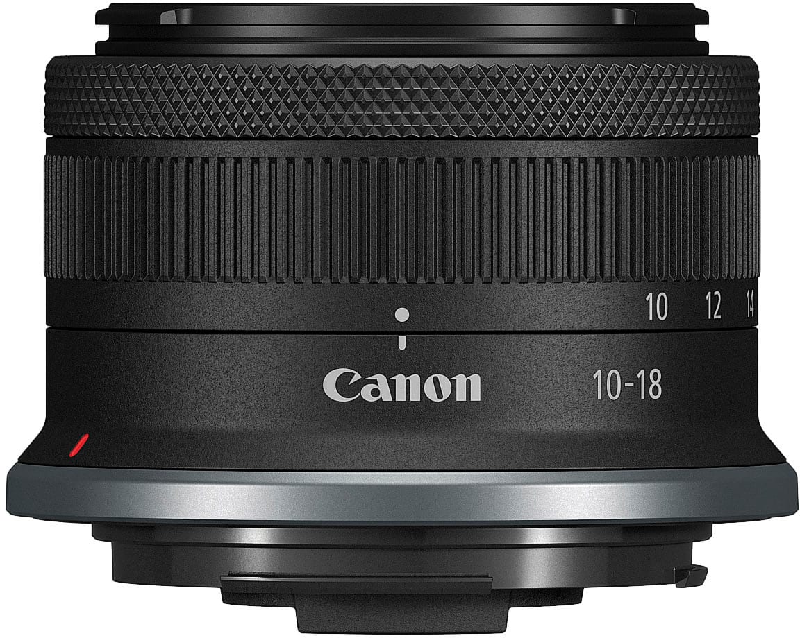 Canon - RF-S10-18mm F4.5-6.3 IS STM Ultra-Wide Angle Zoom Lens for EOS R-Series Cameras - Black