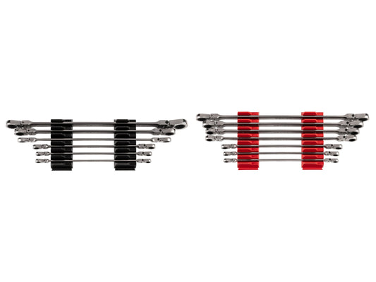 TEKTON 13-Piece Set Standard (SAE) and Metric Flexible Head Ratchet Wrench WRB96302