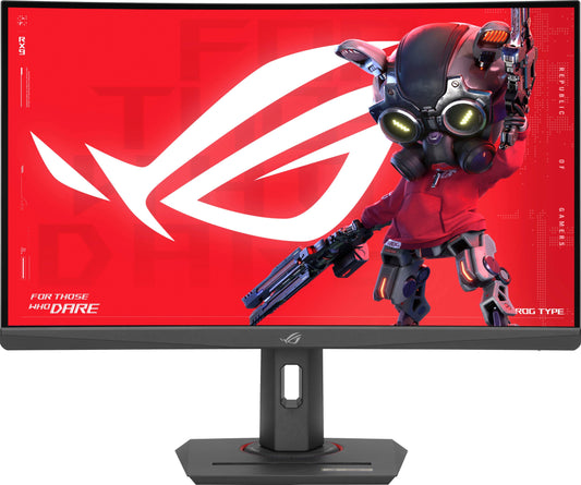 ASUS - ROG Strix 27” Curved 1440P 180Hz FreeSync Gaming Monitor with HDR (DisplayPort,HDMI,USB) - Black - Black