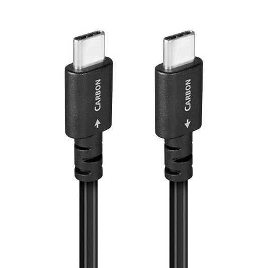AudioQuest - 0.75M Carbon 2.0 C>C USB Cable - Gray/Black