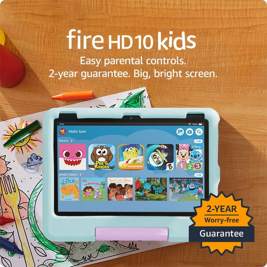 Amazon - Fire HD 10 Kids - 10.1" Tablet (2023 Release) - 32GB - Princess