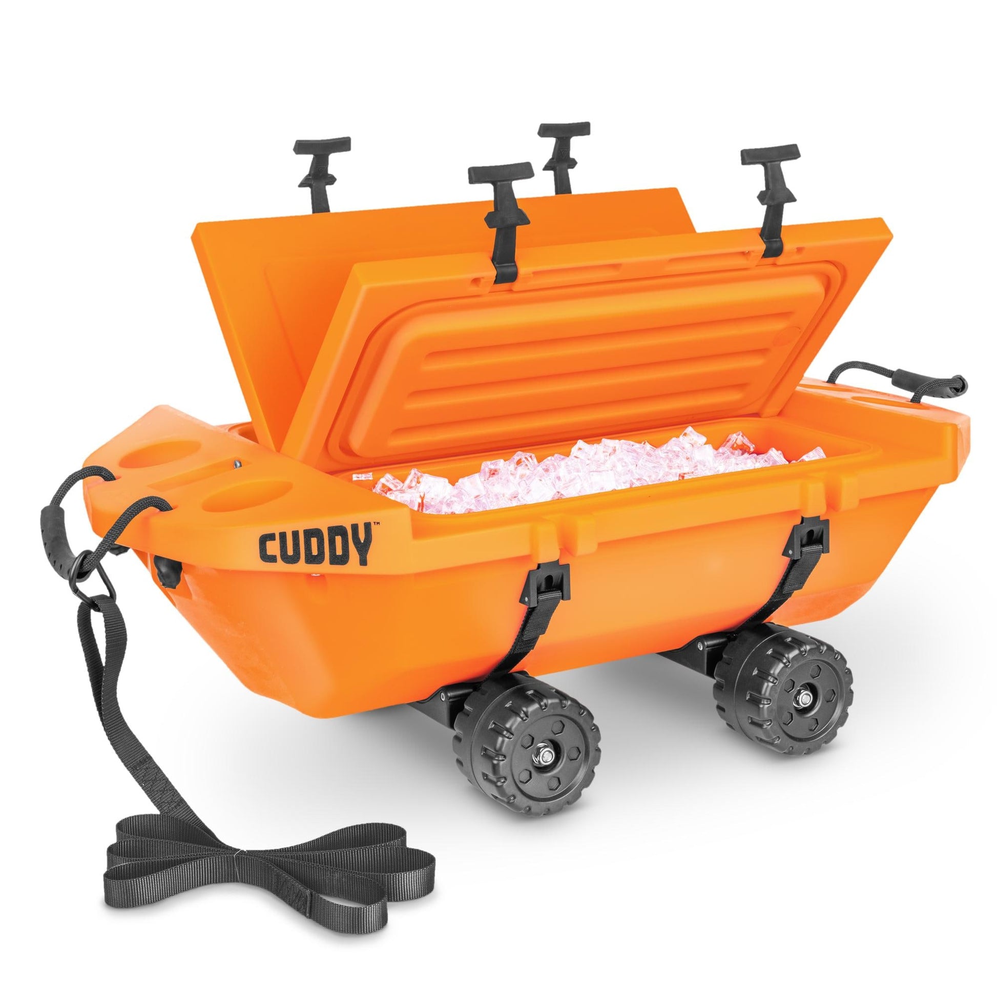 GoSports Cuddy 40QT Floating Cooler Cuddy Crawler Wheel Kit - Orange 815898029671