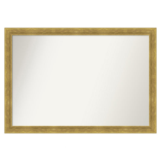 Amanti Art Angled Gold Frame 39.25-Inches W x 27.25-Inches H Rectangle Angled Gold Framed Vanity Mirror