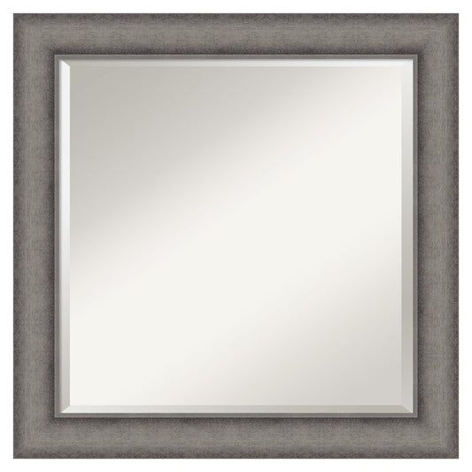 Amanti Art Burnished Concrete Frame 24.5-Inches W x 24.5-Inches H Square Burnished Concrete Framed Vanity Mirror