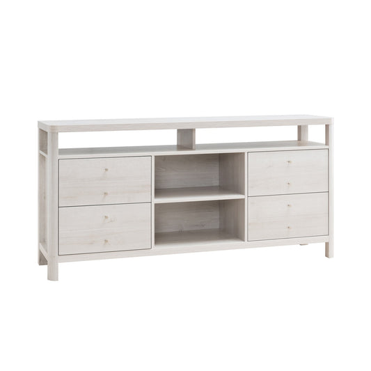 Benzara Contemporary/Modern White Sideboard with Wine Storage