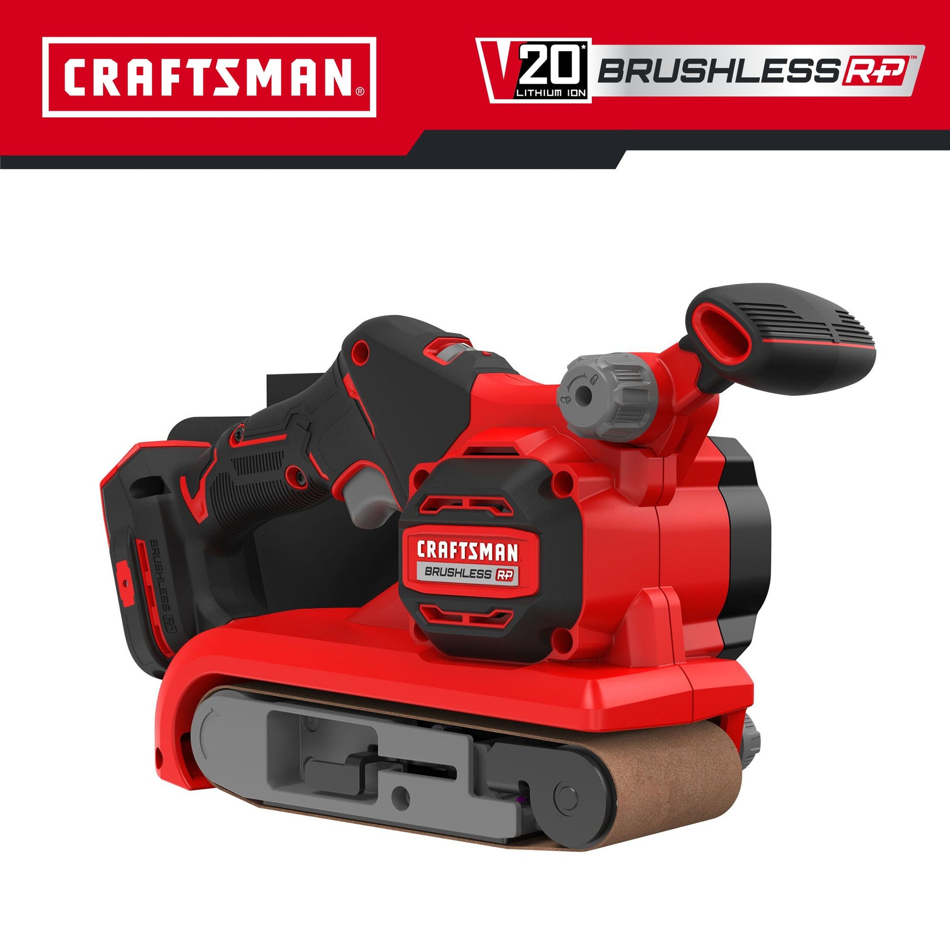 CRAFTSMAN V20 RP 20-Volt Brushless Cordless Variable Belt Sander with Dust Management (Bare Tool) CMCW223B