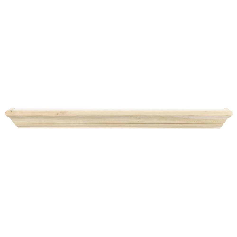 Mantels Direct 60-in W x 5-in H x 8-in D Unfinished Pine Hollow Traditional Fireplace Mantel COLTON-60-UNF