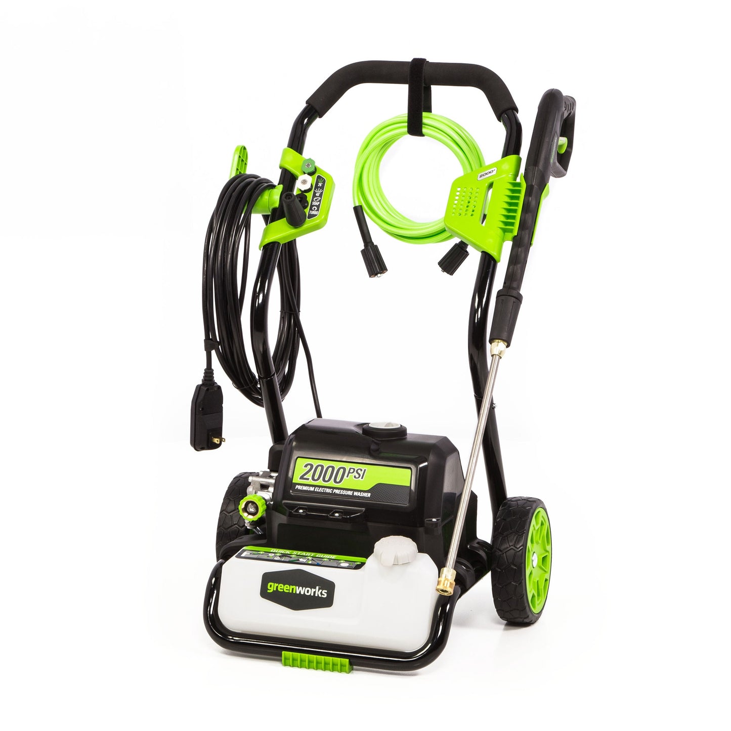 Greenworks 2000 PSI 1.2-GPM Cold Water Electric Pressure Washer with 4 Spray Tips GPW2000-1