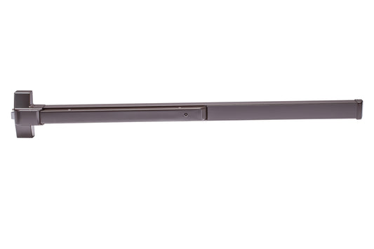 Global Door Controls EDTBAR Series 48-in Aluminum Universal Reversible Rim Exit Device TH1100EDTBARD48