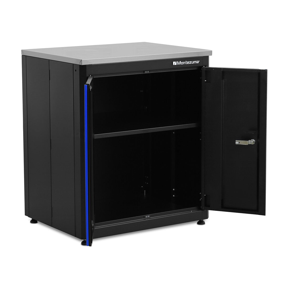 Montezuma 30.55-in W x 34.69-in H Steel Tool Cabinet ( Black )
