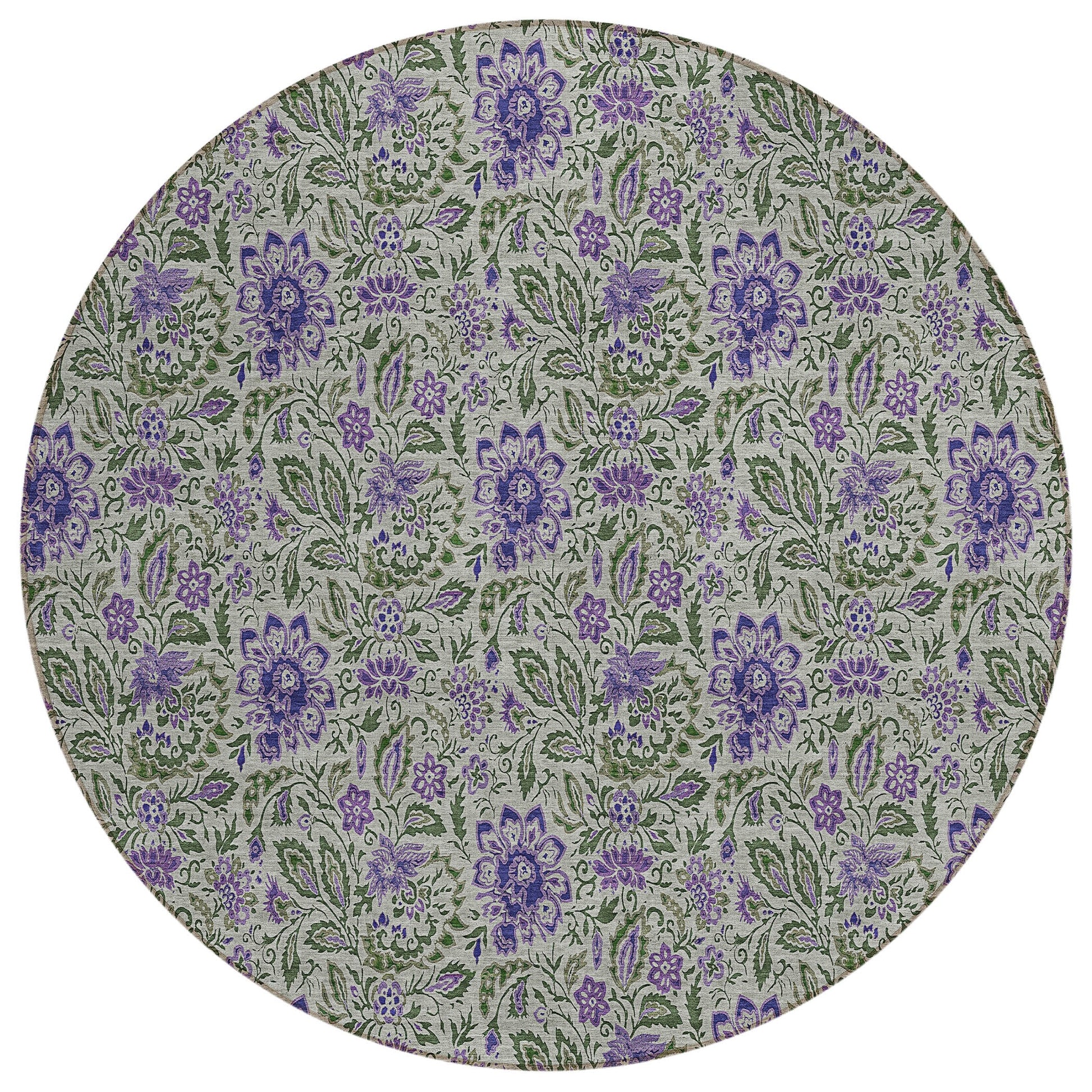 Addison Rugs Chantille ACN660OL 8 x 8 (ft) Sage Round Indoor/Outdoor Geometric Machine washable Area rug