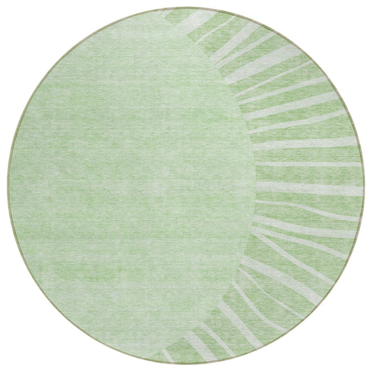 Addison Rugs Chantille ACN668AL 8 x 8 (ft) Beige Round Indoor/Outdoor Geometric Machine washable Area rug